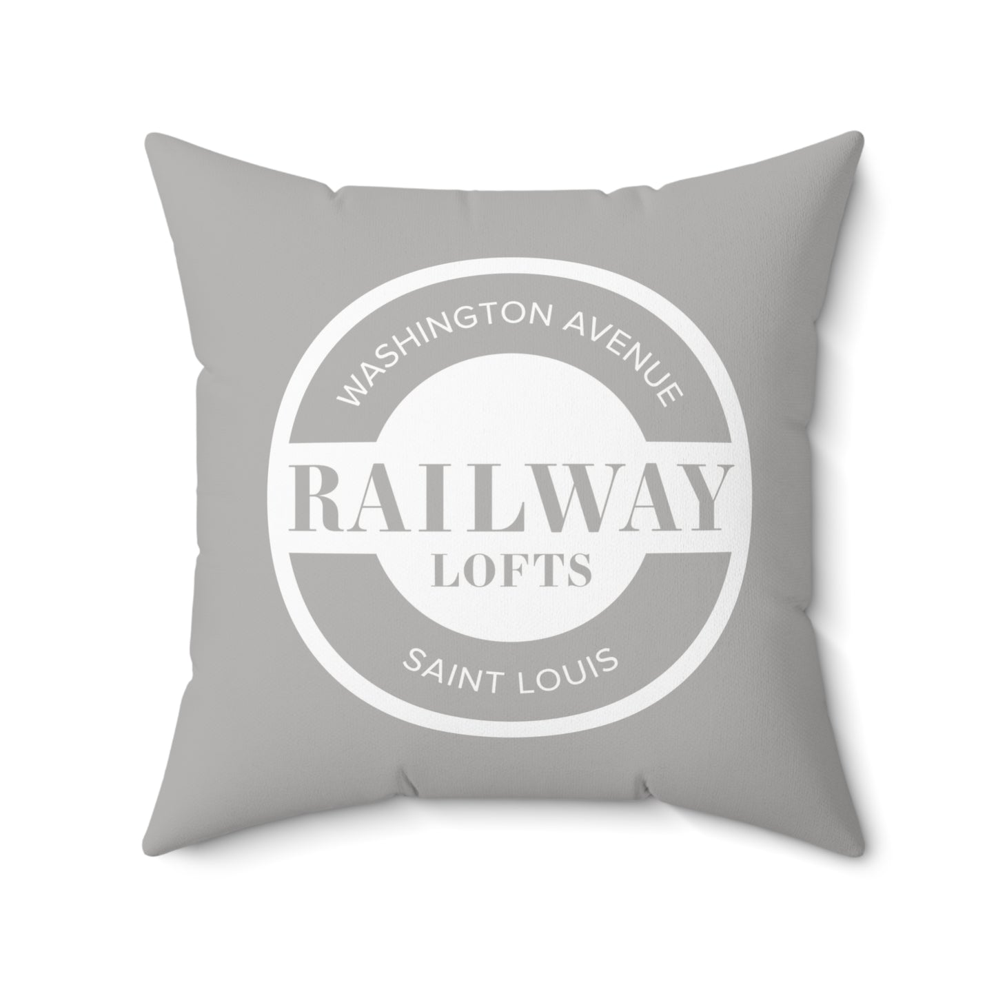 Railway Lofts Faux Suede Square Pillow
