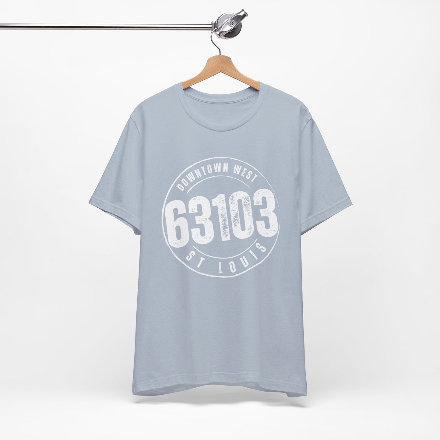 63103 Downtown West St. Louis Tee, White Imprint