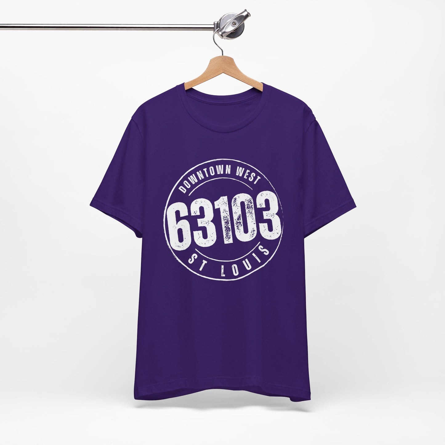 63103 Downtown West St. Louis Tee, White Imprint