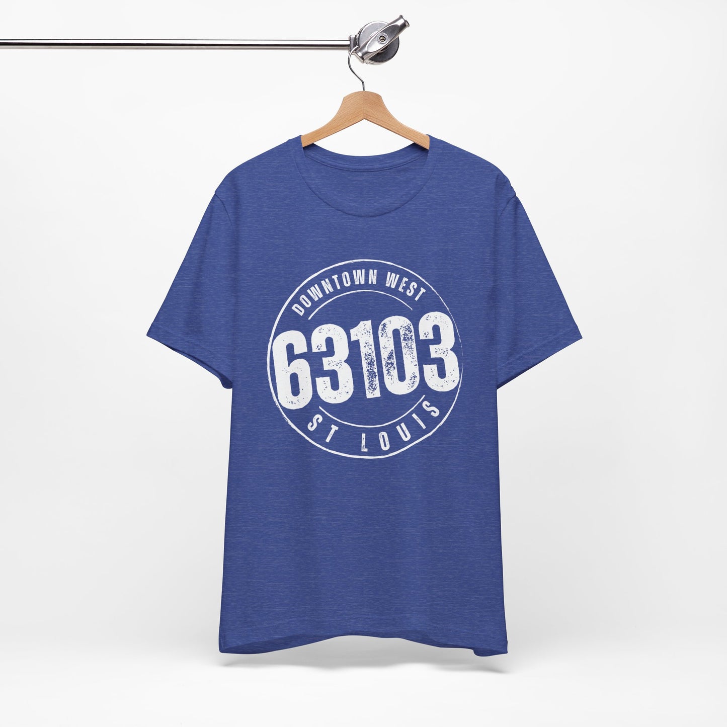 63103 Downtown West St. Louis Tee, White Imprint