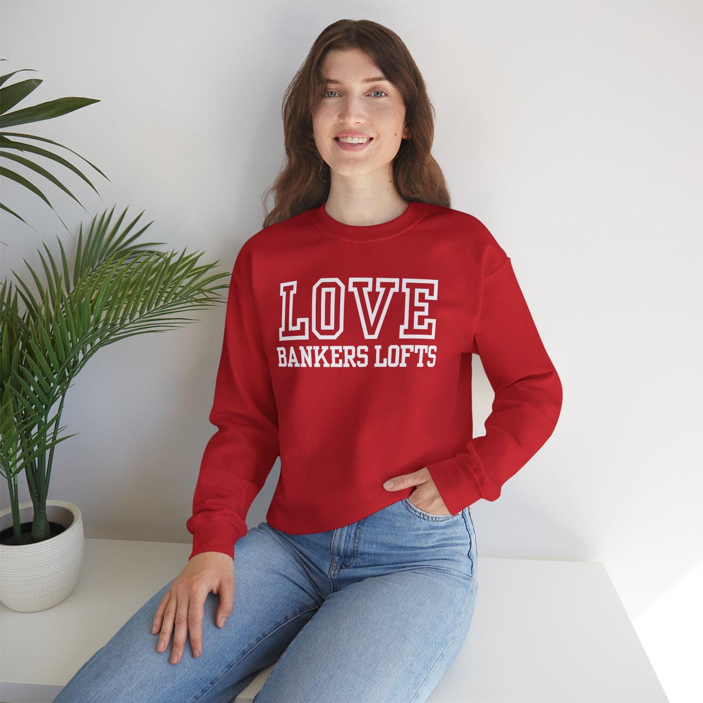 Love Bankers Lofts Varsity Sweatshirt