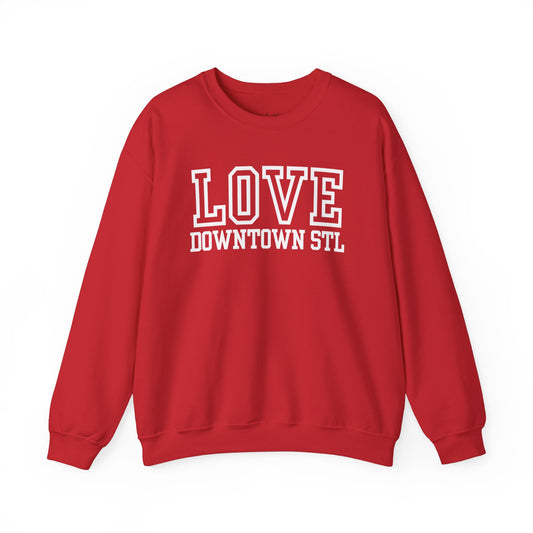 Love Downtown STL Varsity Sweatshirt