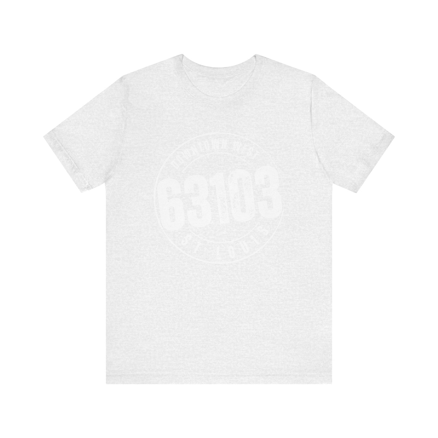 63103 Downtown West St. Louis Tee, White Imprint