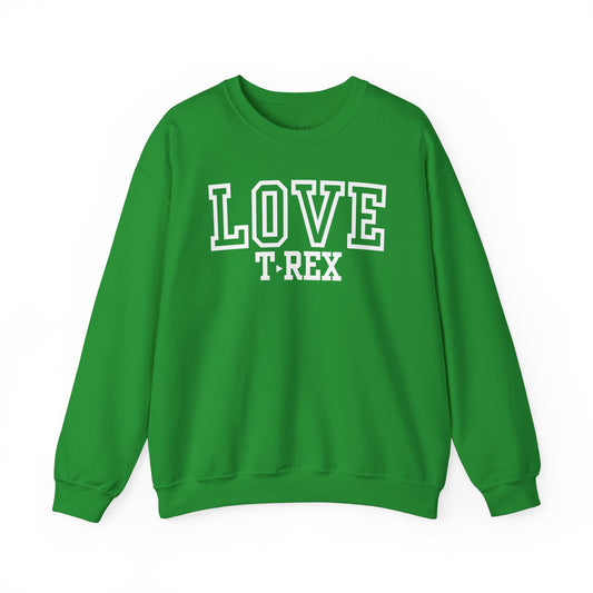 Love T Rex Varsity Sweatshirt