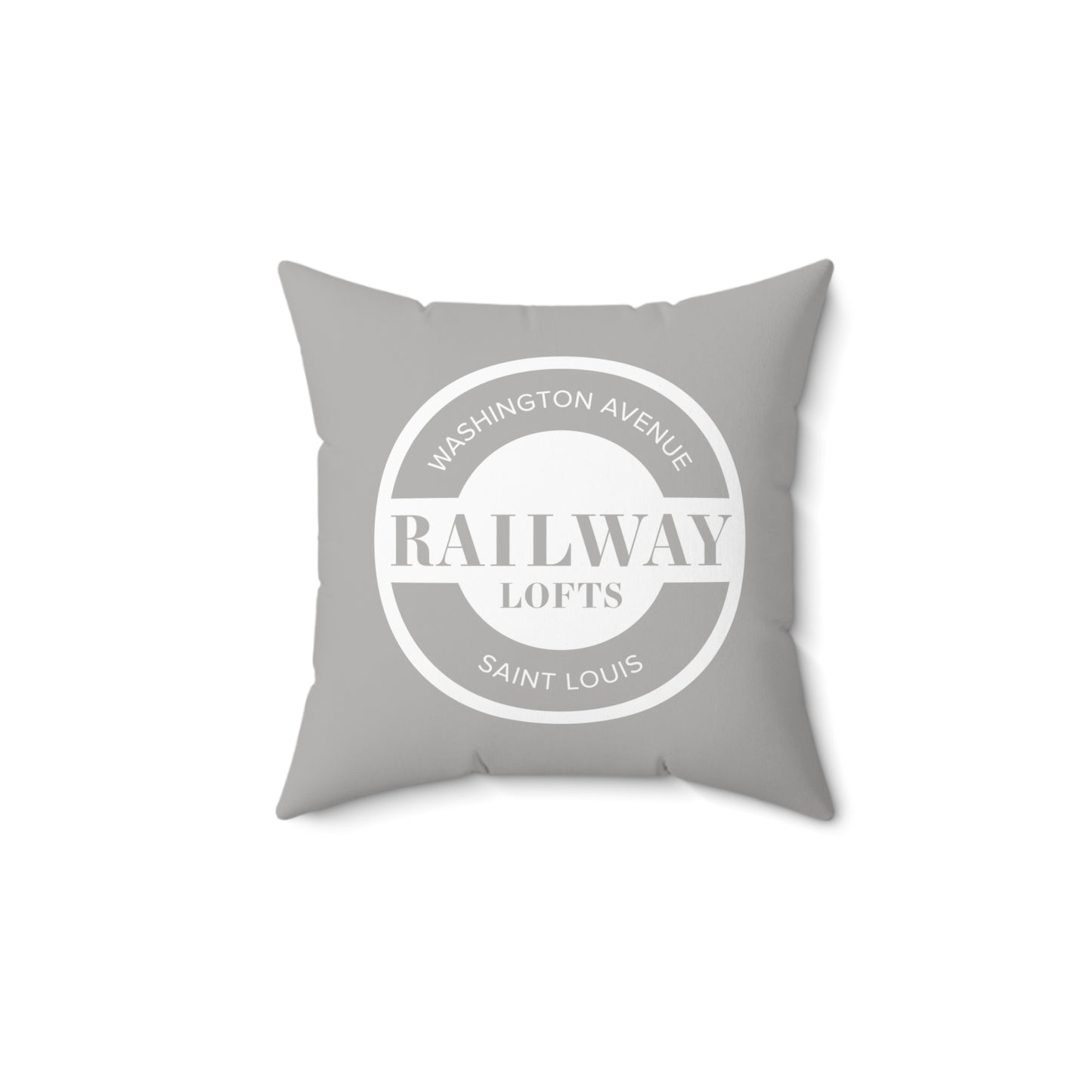 Railway Lofts Faux Suede Square Pillow