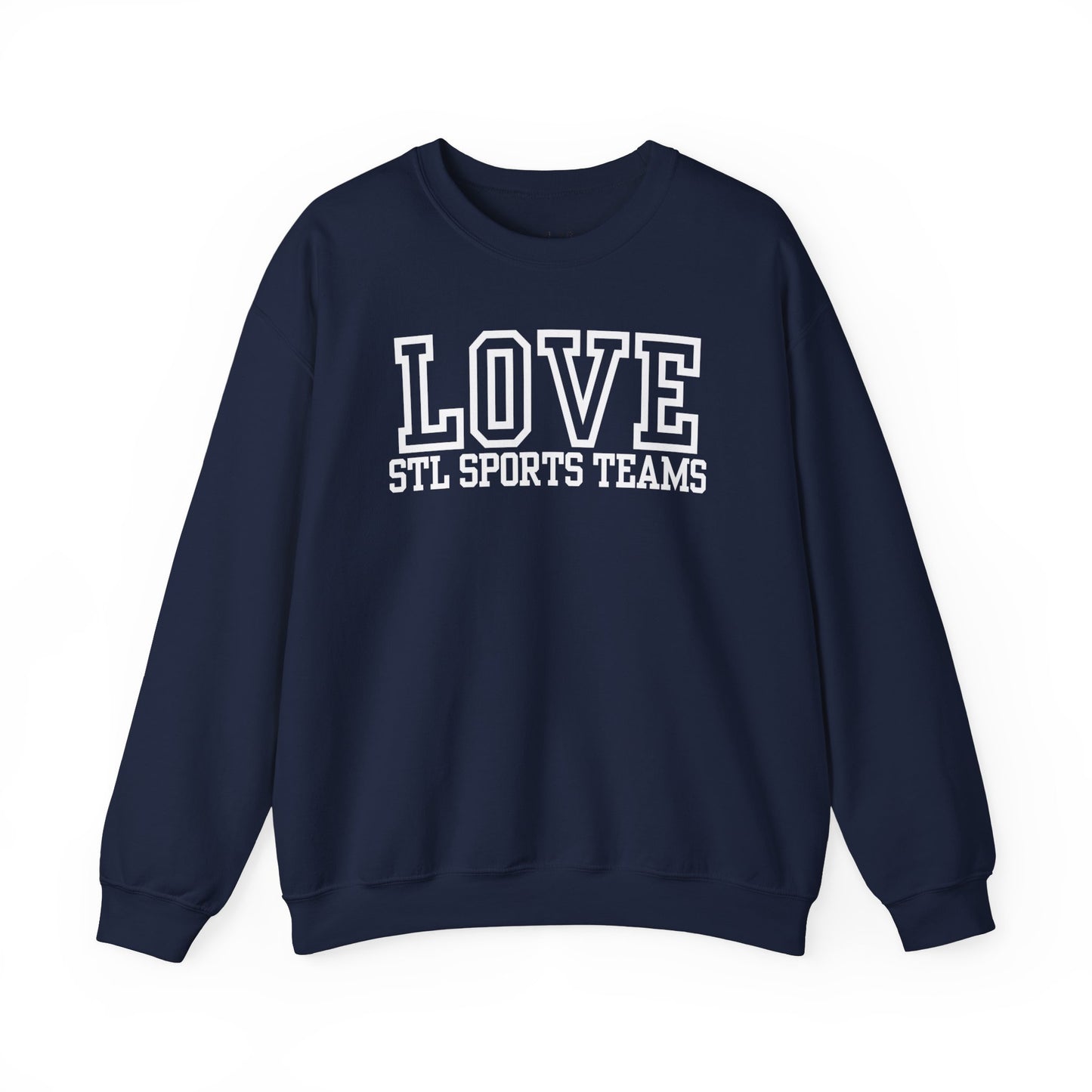 Love STL Sports Teams Varsity Sweatshirt