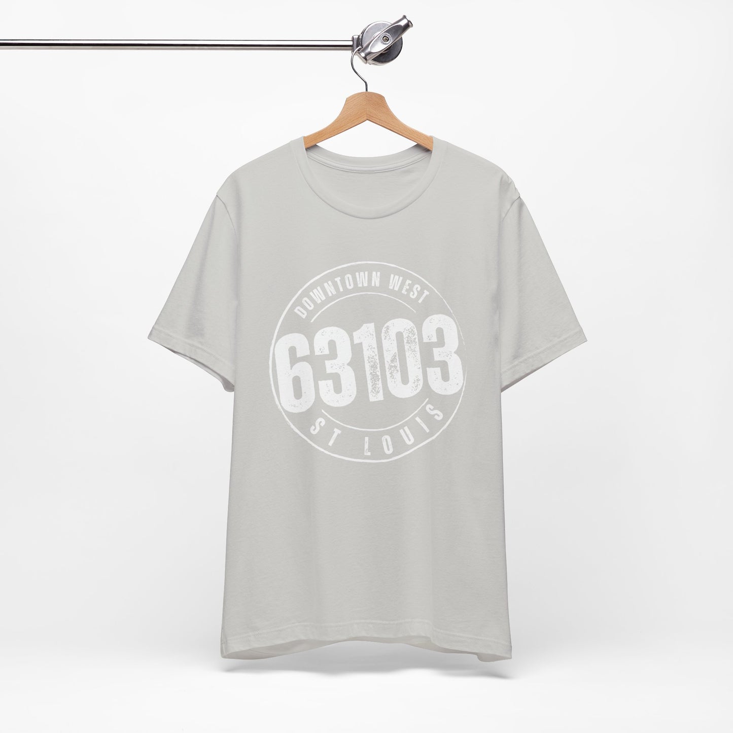 63103 Downtown West St. Louis Tee, White Imprint