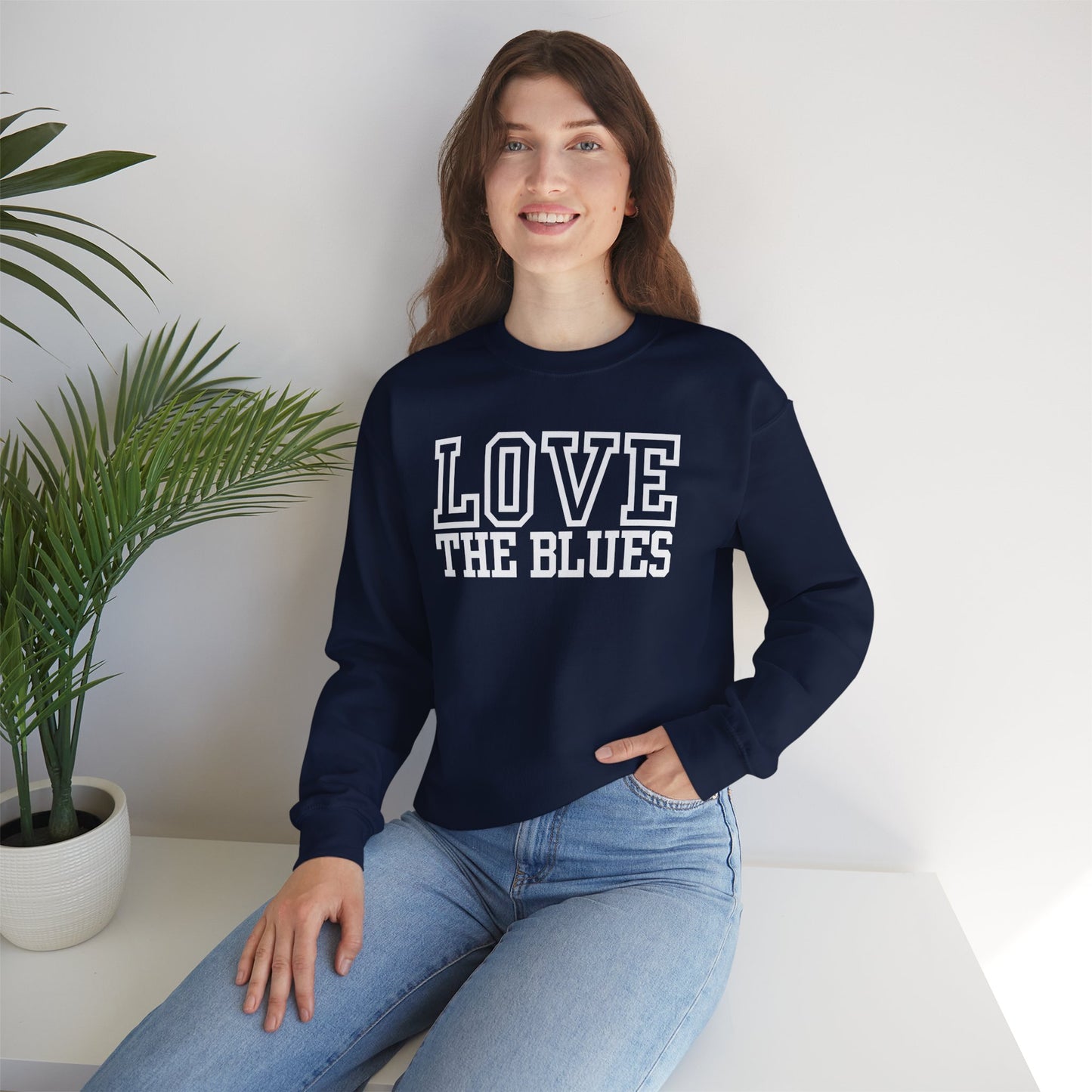 Love the Blues Varsity Sweatshirt