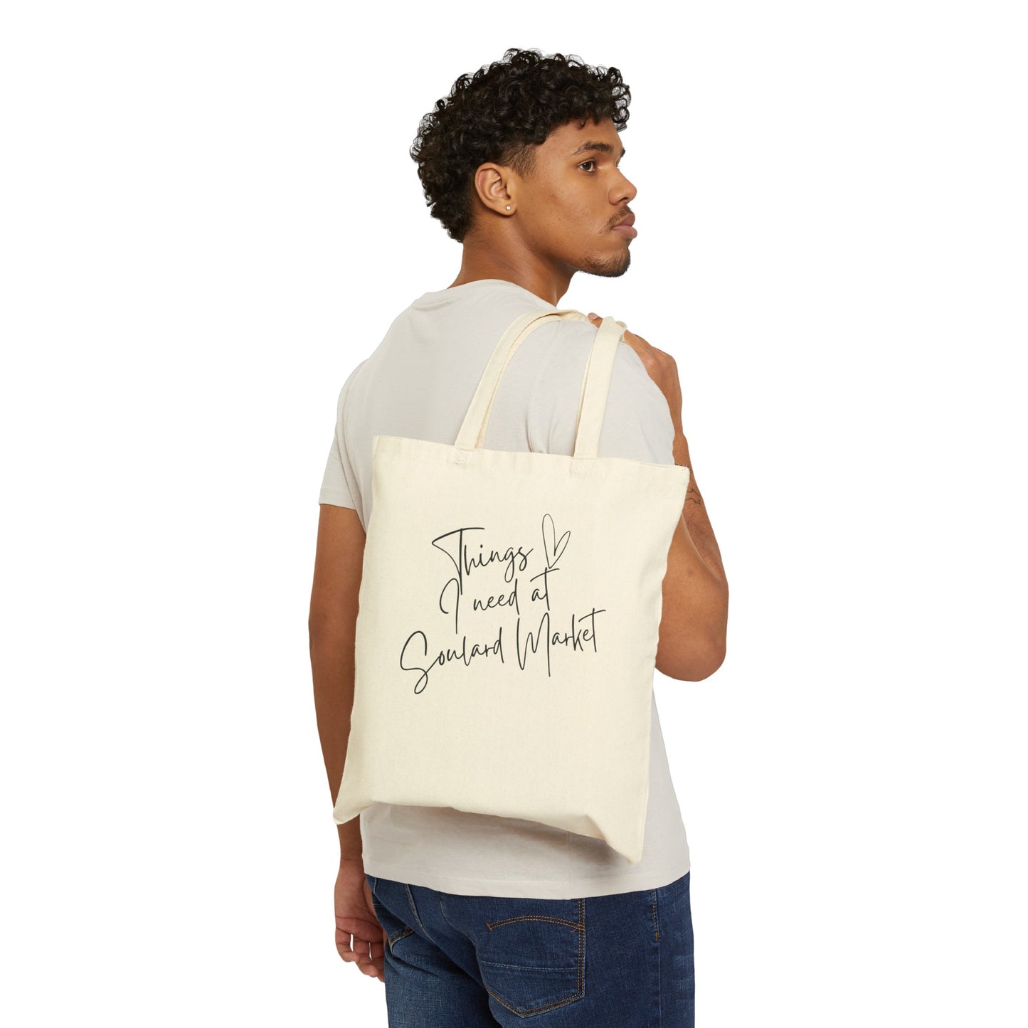 Canvas Tote Shopping Bag for Farmer's Market - Plain