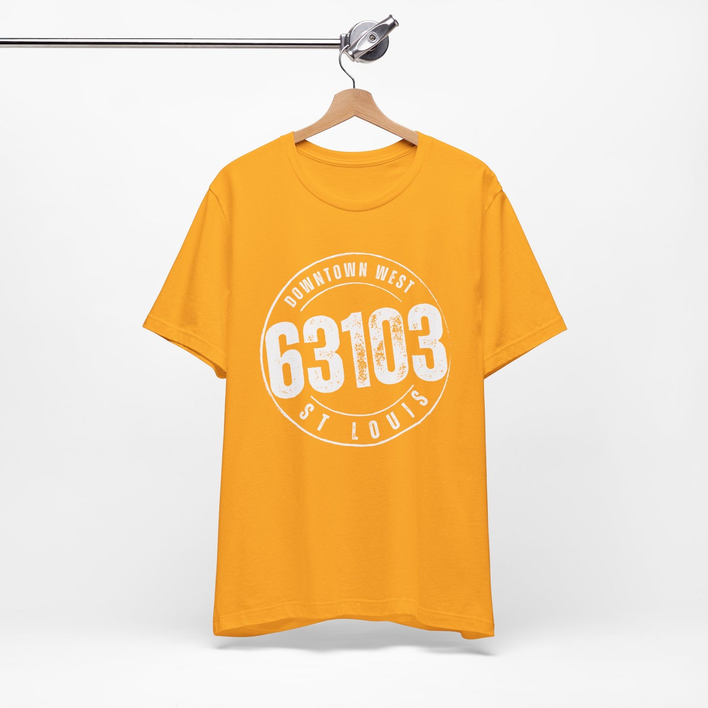 63103 Downtown West St. Louis Tee, White Imprint