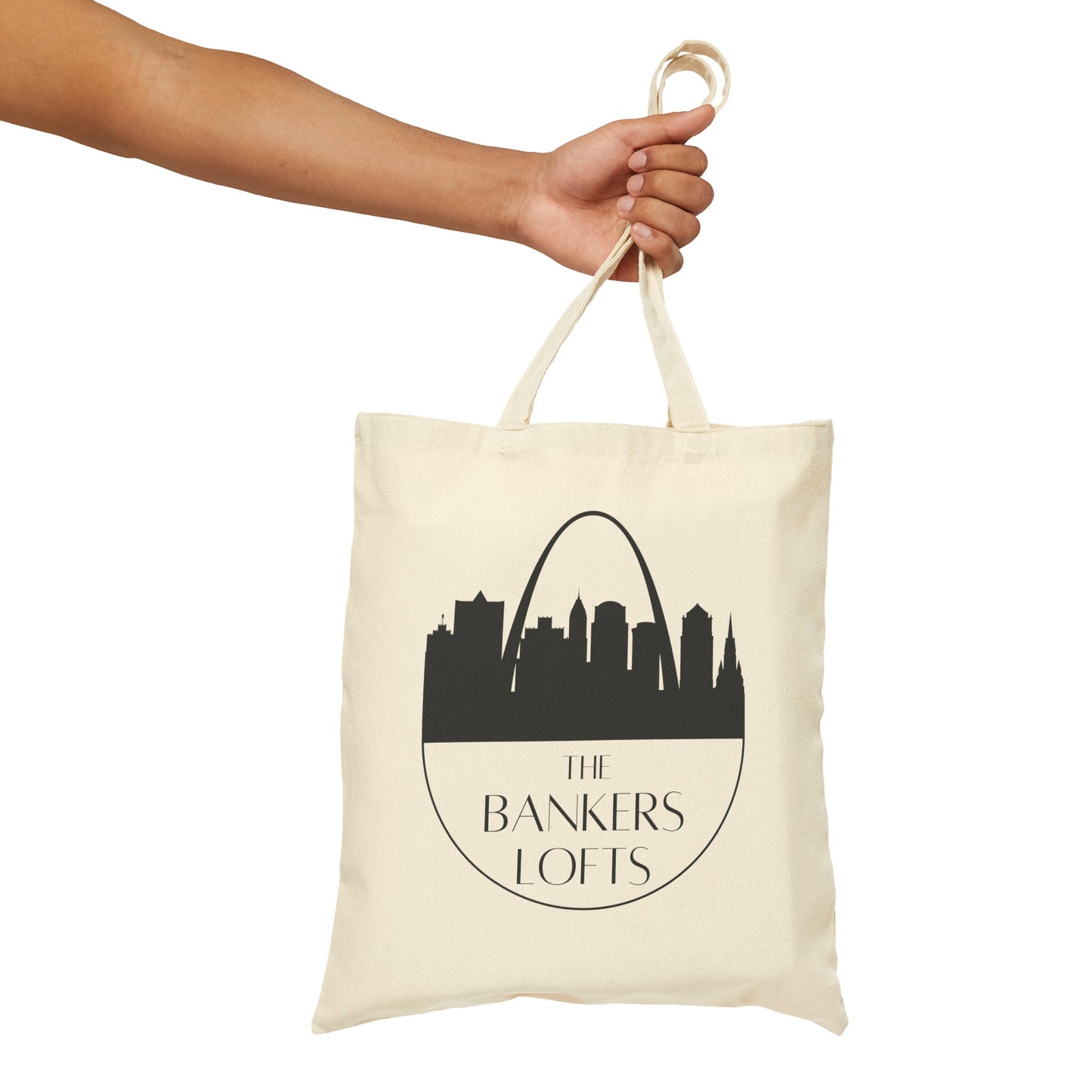 Canvas Tote Shopping Bag, Bankers Logo