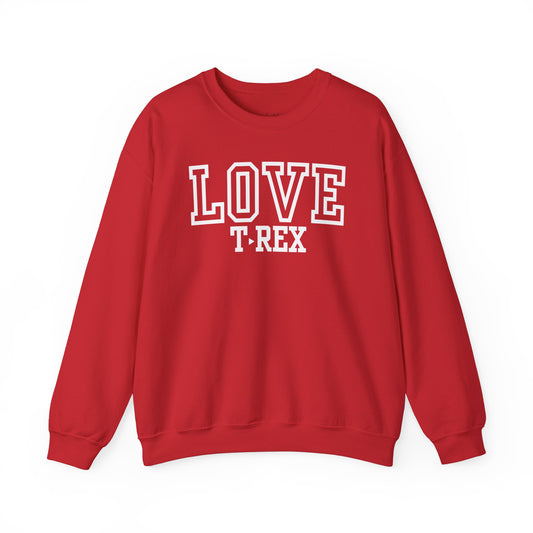 Love T Rex Varsity Sweatshirt