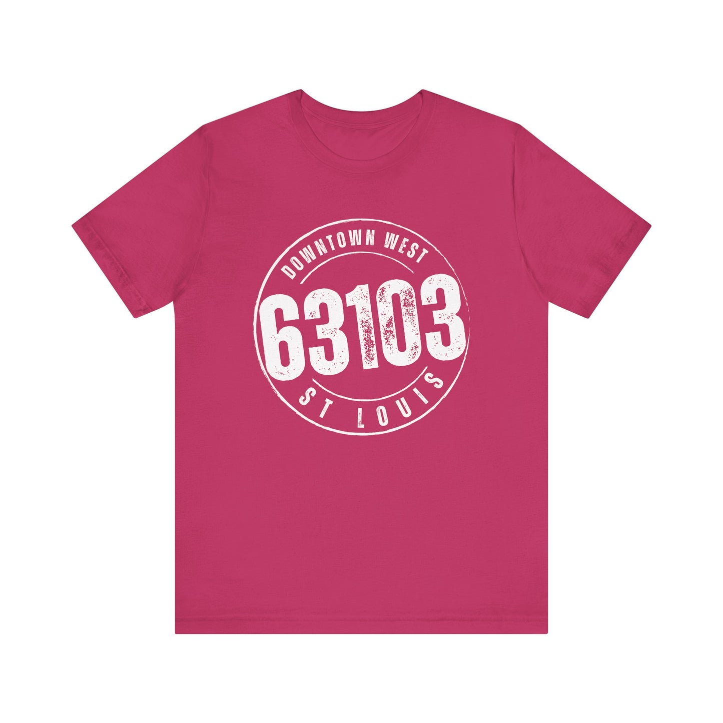 63103 Downtown West St. Louis Tee, White Imprint