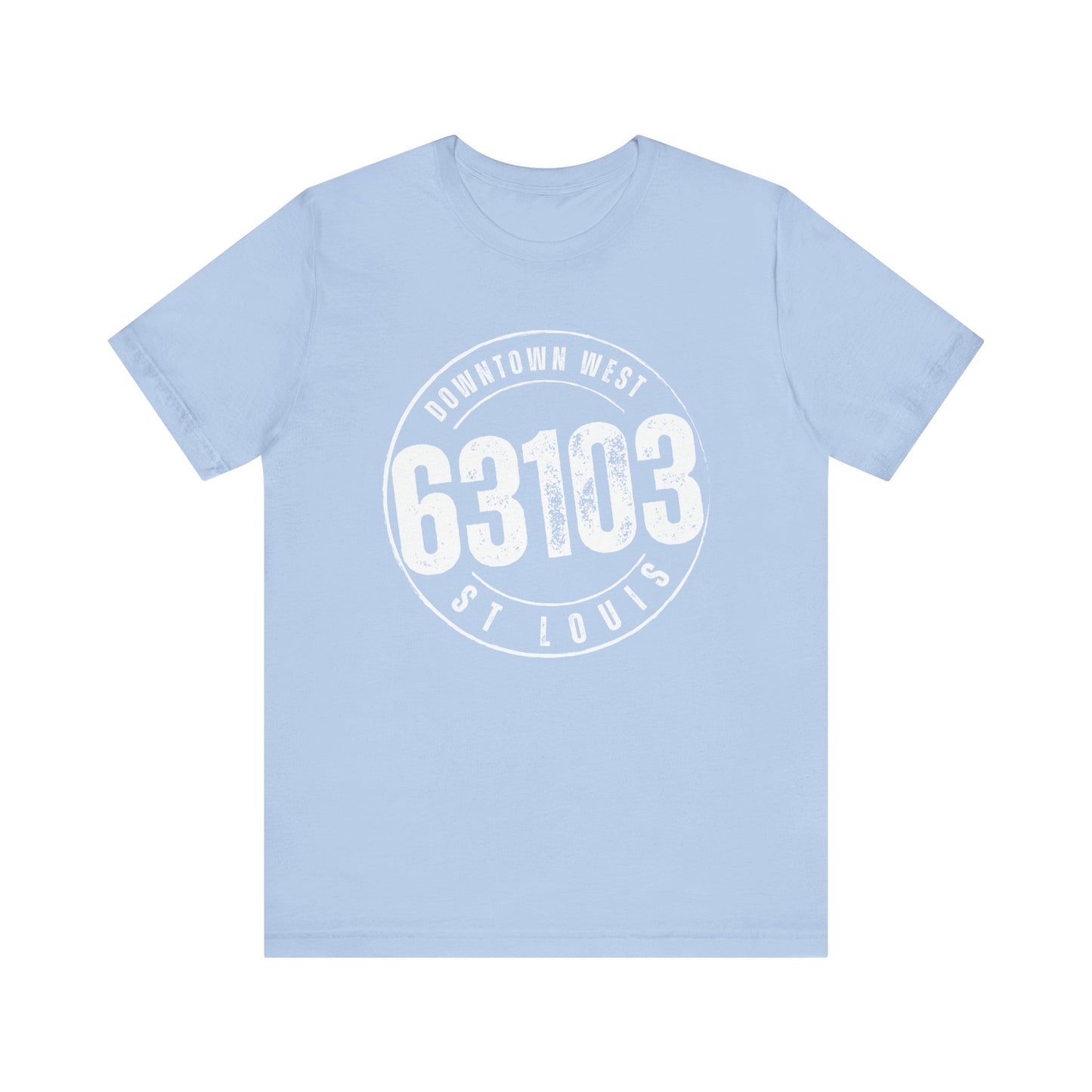 63103 Downtown West St. Louis Tee, White Imprint