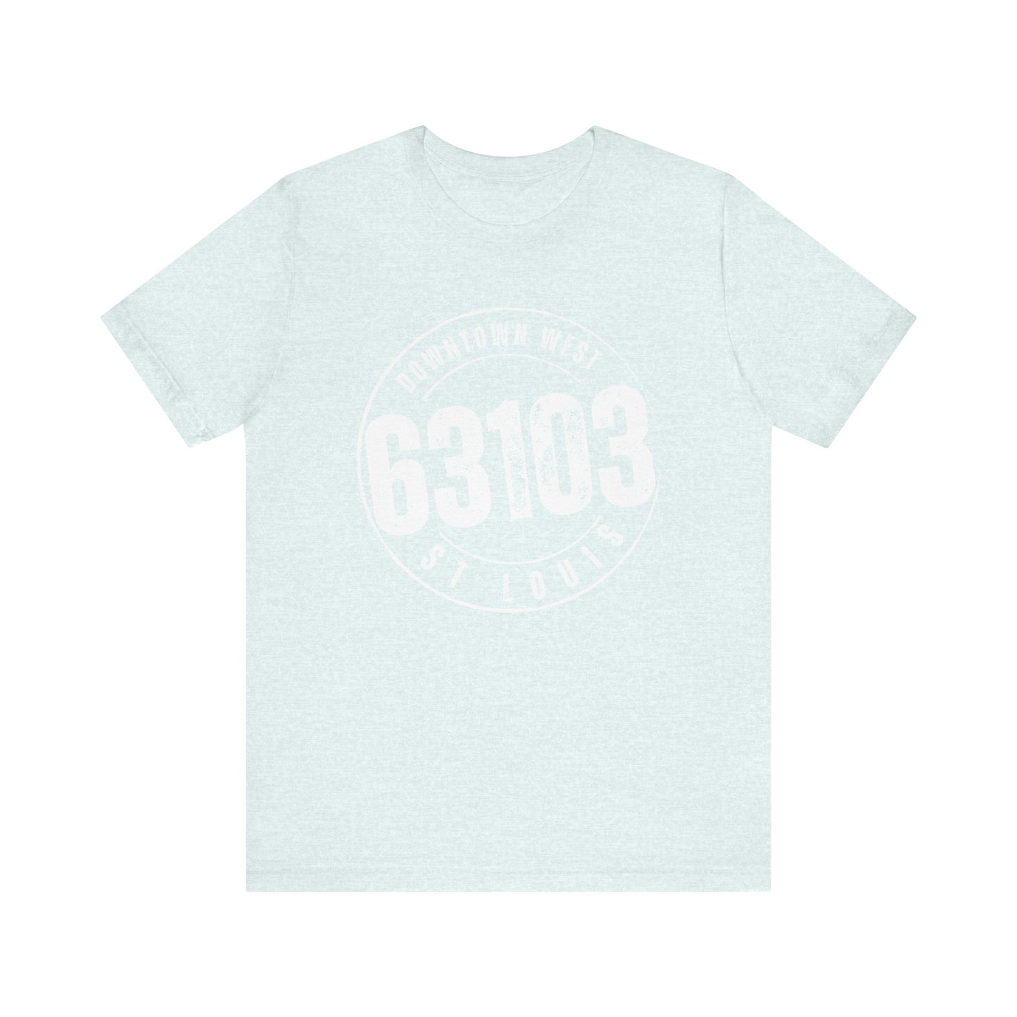 63103 Downtown West St. Louis Tee, White Imprint