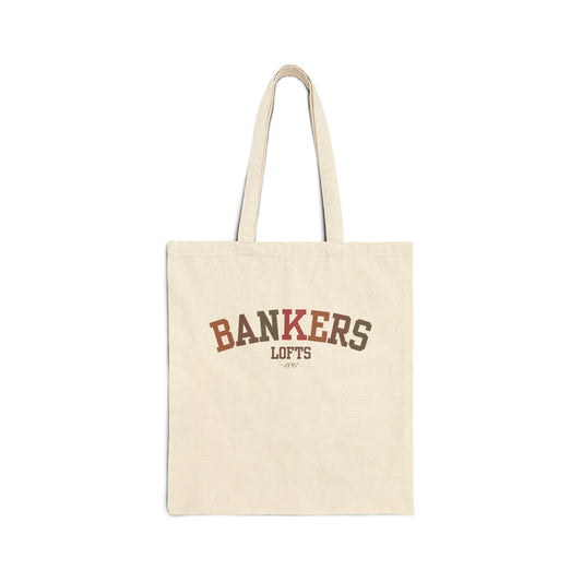 Canvas Tote Shopping Bag - Bankers Collegiate