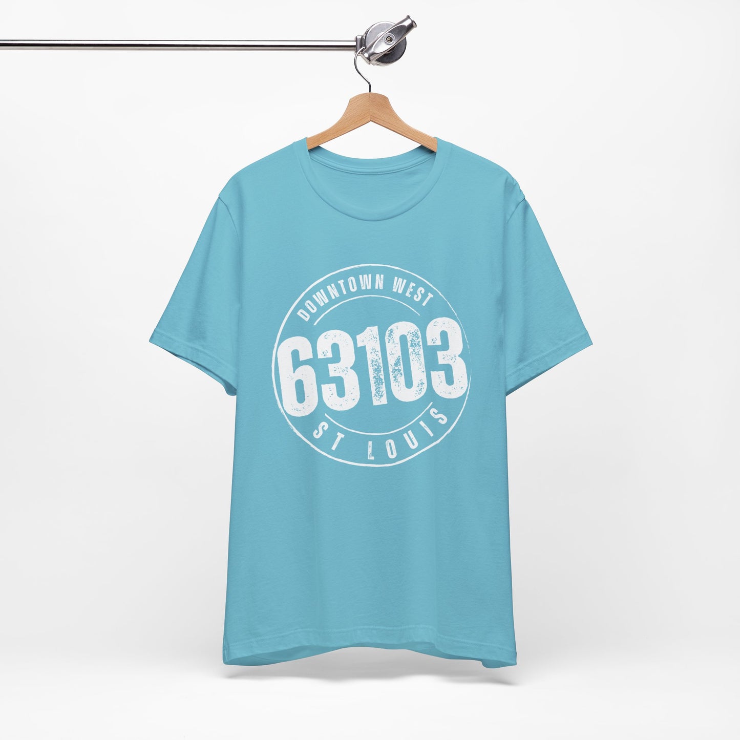 63103 Downtown West St. Louis Tee, White Imprint