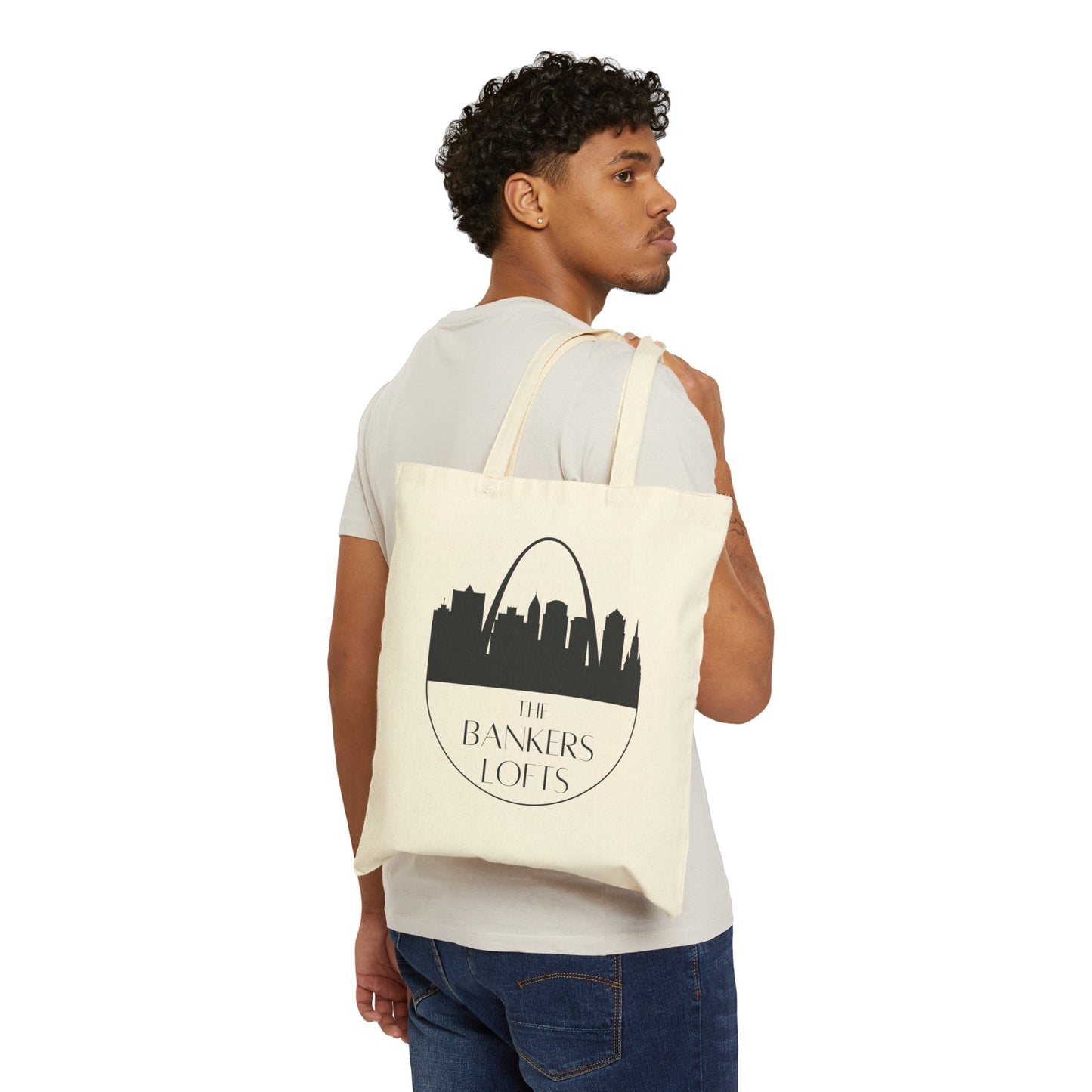 Canvas Tote Shopping Bag, Bankers Logo