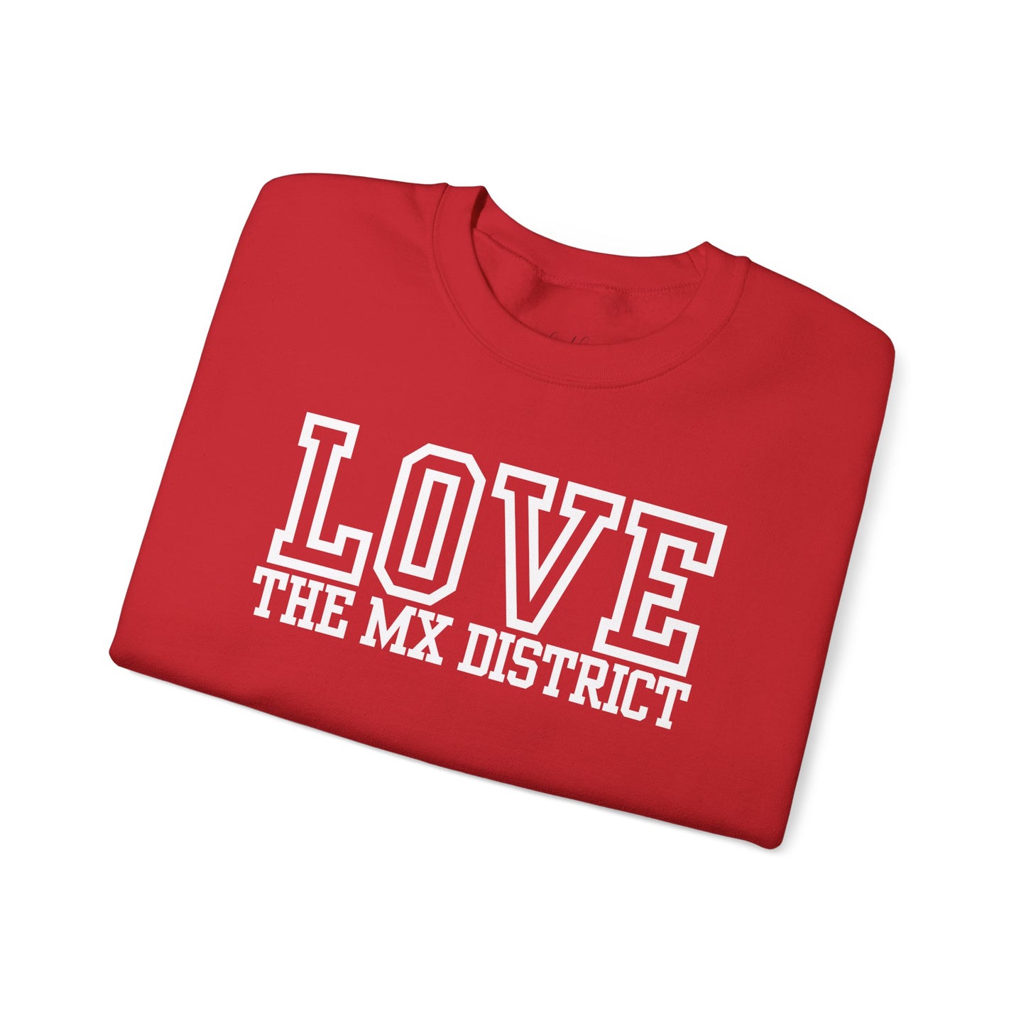 Love The MX District Varsity Sweatshirt