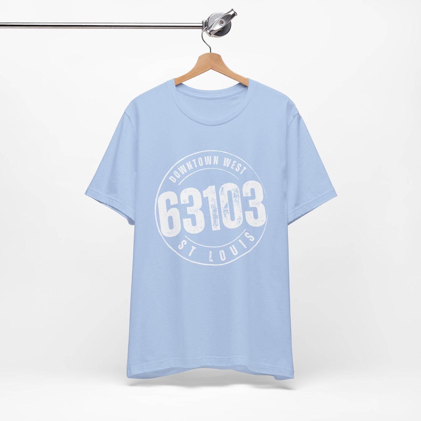 63103 Downtown West St. Louis Tee, White Imprint